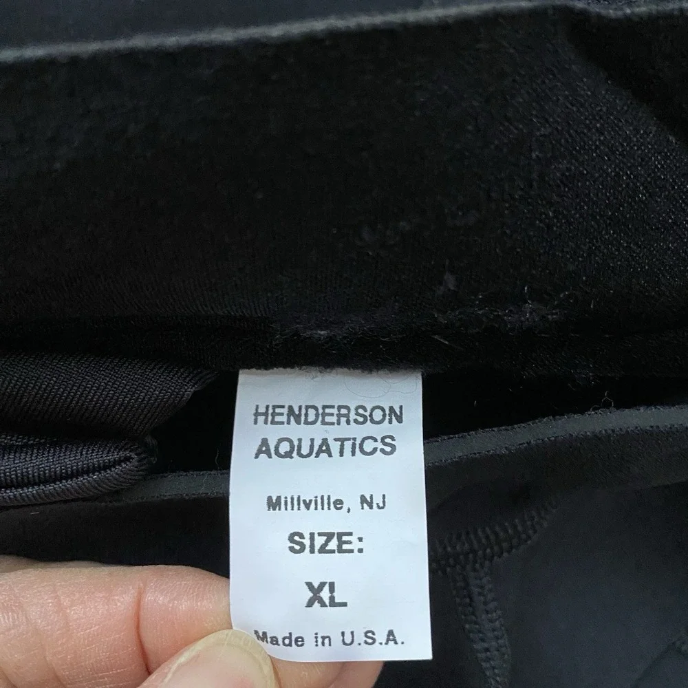 Henderson Aquatics Microprene Wetsuit Mens XL Black Full Body Dive Suit